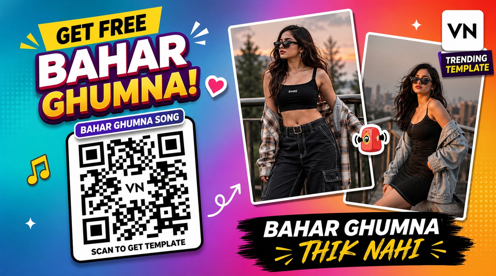Bahar Ghumna Thik Nhi VN Template Download