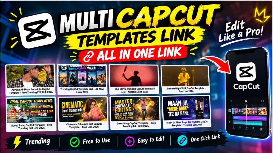 Trending CapCut Template list of viral CapCut edits for 2026