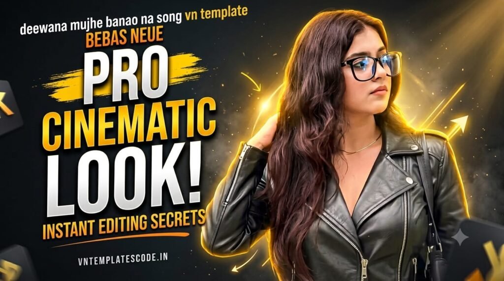 Deewana Mujhe Banao Na VN Template preview inside VN Video Editor app
